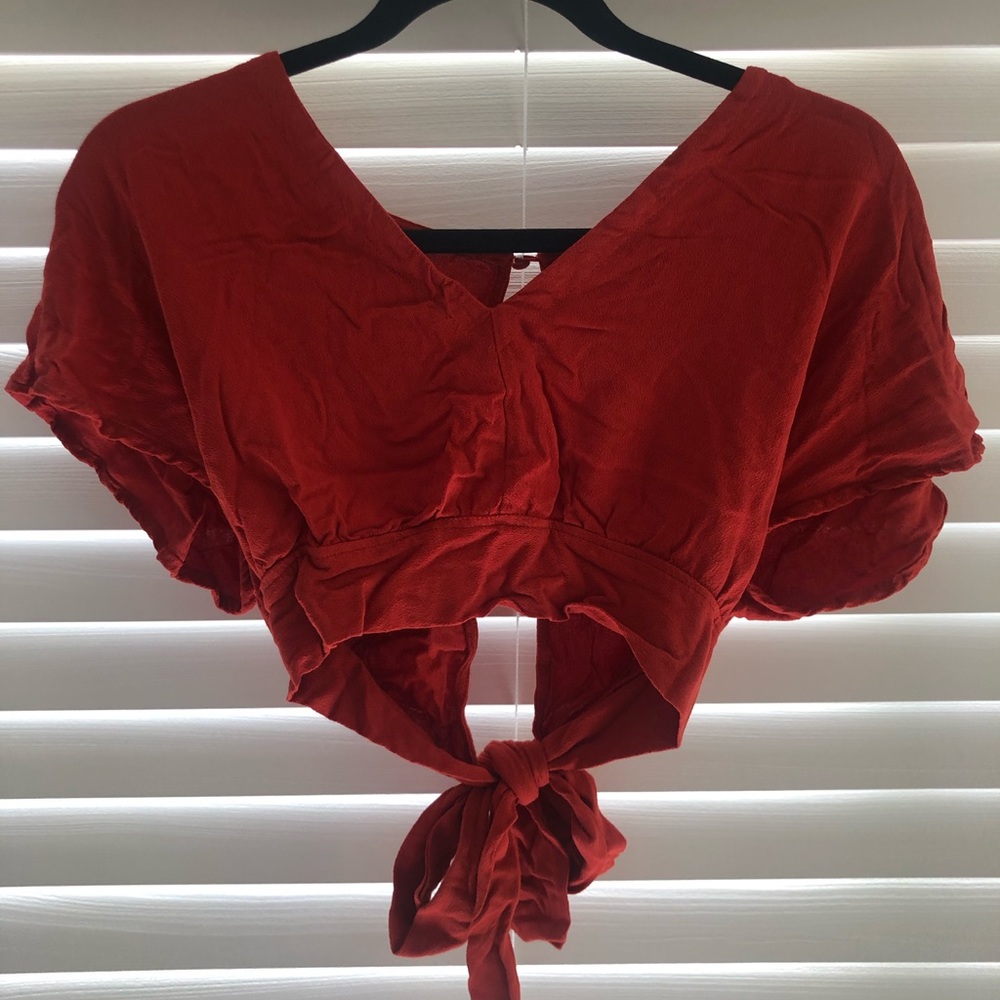 Orange Crop Top